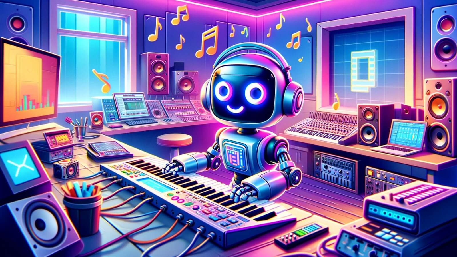 Adobe Robot using Project Music GenAI Control